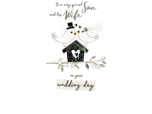 Picture of SPECIAL SON & WIFE WEDDING DAY CARD